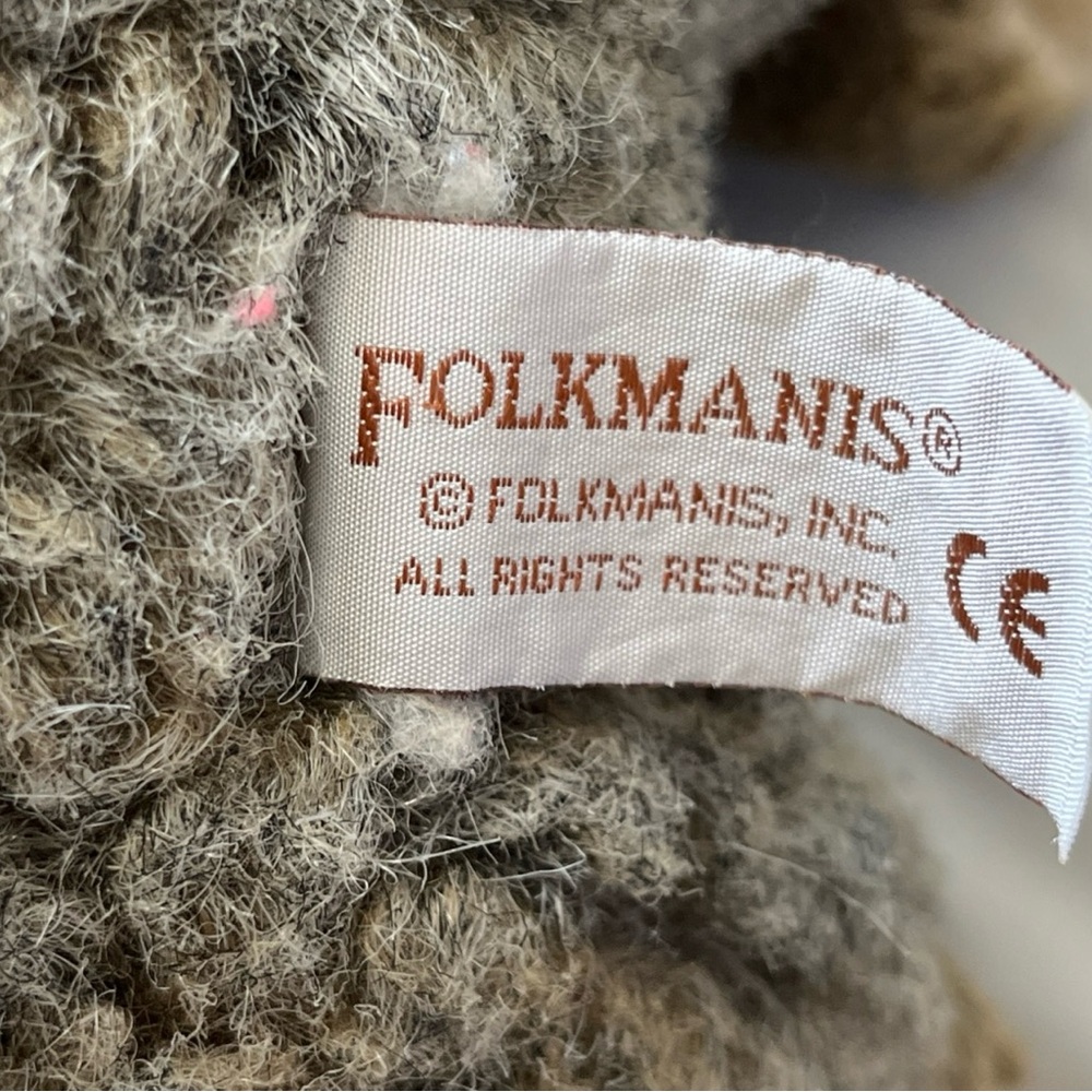 Folkmanis Coyote Full Body Puppet Gray Brown White Lifelike Plush 16" - Picture 9 of 10